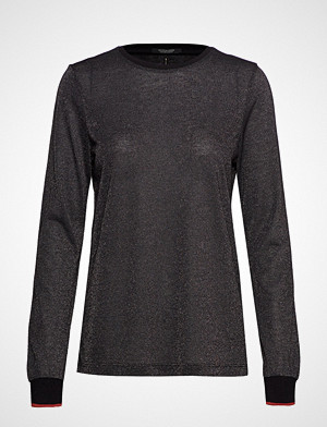Scotch & Soda T-skjorte, Lurex Long Sleeve Tee With Rib Details T-shirts & Tops Long-sleeved Svart SCOTCH & SODA Scotch & Soda T-skjorte, Lurex Long Sleeve Tee With Rib Details T-shirts & Tops Long-sleeved Svart SCOTCH & SODA