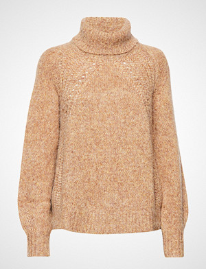 Sand genser, 5198 - Sally Høyhalset Pologenser Beige SAND Sand genser, 5198 - Sally Høyhalset Pologenser Beige SAND
