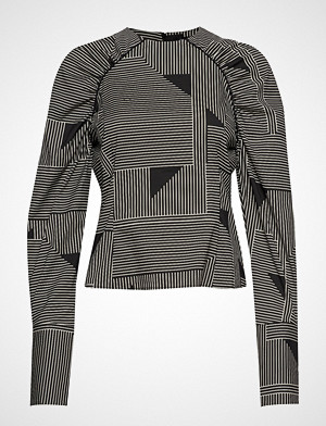 Selected Femme T-skjorte, Slfmarlene Ls Top B T-shirts & Tops Long-sleeved Multi/mønstret SELECTED FEMME