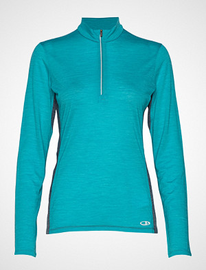 Icebreaker T-skjorte, Wmns Amplify Ls Half Zip T-shirts & Tops Long-sleeved Blå ICEBREAKER Icebreaker T-skjorte, Wmns Amplify Ls Half Zip T-shirts & Tops Long-sleeved Blå ICEBREAKER