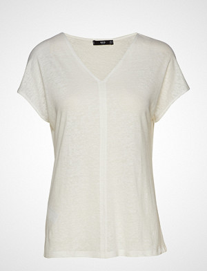 Mango T-skjorte, Linen T-Shirt T-shirts & Tops Short-sleeved Hvit MANGO Mango T-skjorte, Linen T-Shirt T-shirts & Tops Short-sleeved Hvit MANGO
