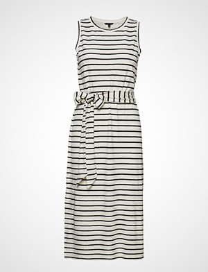 Banana Republic kjole, Sl Stripe Tie Waist Column Dress Knelang Kjole Hvit BANANA REPUBLIC Banana Republic kjole, Sl Stripe Tie Waist Column Dress Knelang Kjole Hvit BANANA REPUBLIC