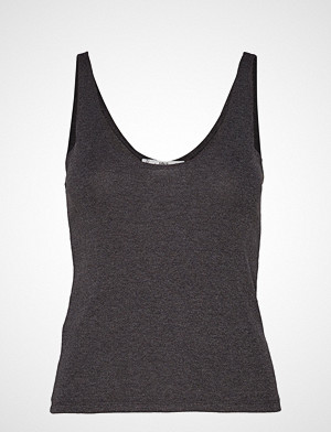Mango singlet, Ribbed Knit Top T-shirts & Tops Sleeveless Grå MANGO