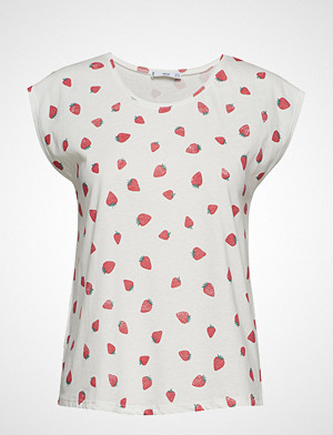 Mango T-skjorte, Printed Cotton-Blend T-Shirt T-shirts & Tops Short-sleeved Hvit MANGO Mango T-skjorte, Printed Cotton-Blend T-Shirt T-shirts & Tops Short-sleeved Hvit MANGO