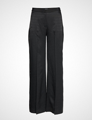 Karl Lagerfeld bukse, Pants W/ Karl Head Jacquard Vide Bukser Svart KARL LAGERFELD Karl Lagerfeld bukse, Pants W/ Karl Head Jacquard Vide Bukser Svart KARL LAGERFELD