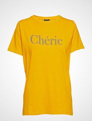FREE/QUENT T-skjorte, Bita-Tee T-shirts & Tops Short-sleeved Gul FREE/QUENT FREE/QUENT T-skjorte, Bita-Tee T-shirts & Tops Short-sleeved Gul FREE/QUENT