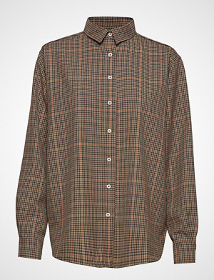 Totême Capri Langermet Skjorte Brun TOTÊME Fashionstreet.no Totême Novella Flanell Langermet Skjorte Brun TOTÊME