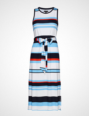 Banana Republic kjole, Sl Stripe Tie Waist Column Dress Knelang Kjole Multi/mønstret Banana Republic Banana Republic kjole, Sl Stripe Tie Waist Column Dress Knelang Kjole Multi/mønstret Banana Republic