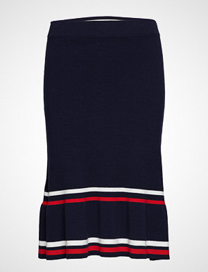 Tommy Hilfiger skjørt, Jazzie Swtr Skirt Knelangt Skjørt Blå TOMMY HILFIGER Tommy Hilfiger skjørt, Jazzie Swtr Skirt Knelangt Skjørt Blå TOMMY HILFIGER