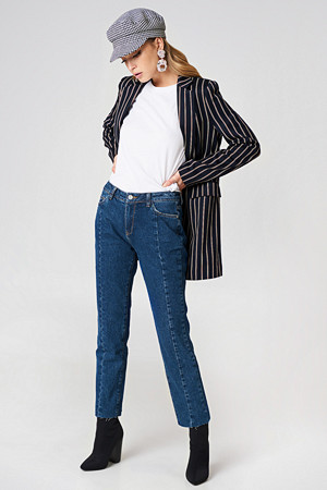 NA-KD Trend jeans, Mid Waist Panel Jeans NA-KD Trend jeans, Mid Waist Panel Jeans
