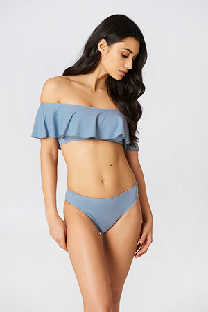 Boohoo bikini, Denim Frill Bikini Set Boohoo bikini, Denim Frill Bikini Set