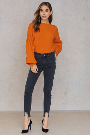 NA-KD Skinny Asymmetric Hem Denim NA-KD Skinny Asymmetric Hem Denim