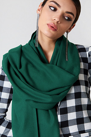 NA-KD Accessories skjerf, Woven Scarf grön NA-KD Accessories skjerf, Woven Scarf grön