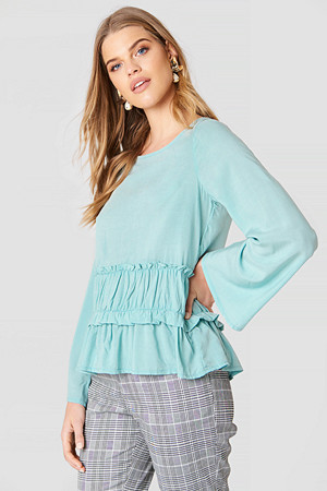 Rut&Circle bluse, Venda Waist Seam Blouse grön Rut&Circle bluse, Venda Waist Seam Blouse grön