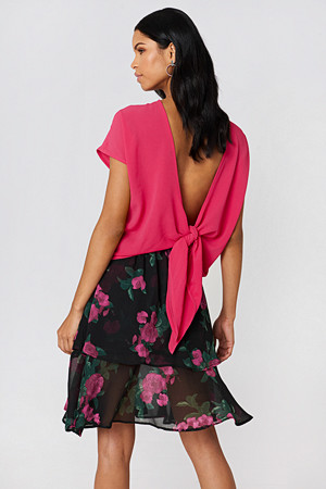 Rut&Circle bluse, Back Knot Blouse rosa Rut&Circle bluse, Back Knot Blouse rosa