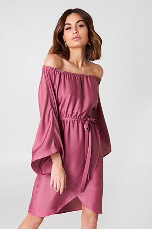 off shoulder kimono sleeve dress Fashion Sexy Solid Off Shoulder Midi Dress For Women Elegant Chic Slash Neck Long Sleeve Dresses Female Evening Party Club Robes 240415