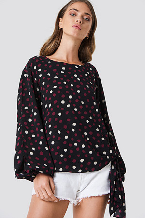Rut&Circle bluse, Dotty Top svart Rut&Circle bluse, Dotty Top svart