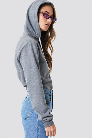 Rut&Circle genser, Cosy Hood grå