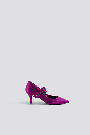 NA-KD Shoes pumps, Satin Buckle Pumps lila NA-KD Shoes pumps, Satin Buckle Pumps lila